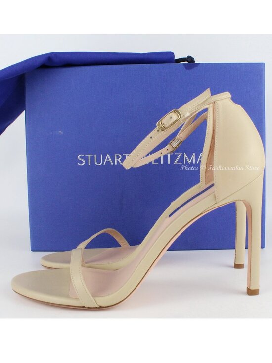 New Stuart Weitzman Nudistsong Ankle Strap Sandals, US 10, 4” Heel Made in Spain main image 6